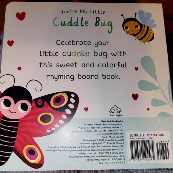 "You're My Little Cuddle Bug" (Board Book). - Picture 2 of 2